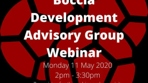 Boccia Development Advisory Group Webinar May 2020